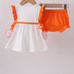 Tennessee go vols embroidery bow bloomer set