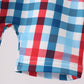 Red plaid one-piece swimsuit