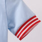 Blue god bless America flag french knot bubble