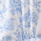 Blue rose smocked bubble