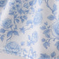 Blue rose smocked dress