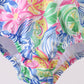 Tropical floral print swimsuit