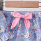 Purple duck print bow bloomer set