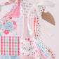 Pink floral patchwork dress