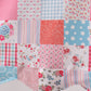 Pink floral patchwork dress