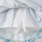 Mustard&green floral bow skorts set