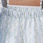 Blue character applique ruffle shorts set