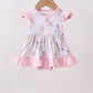 Pink all day adventure bamboo ruffle bubble