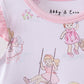 Pink all day adventure bamboo ruffle bubble