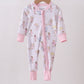 Pink all day adventure bamboo romper