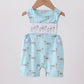 Blue carousel smocked jonjon