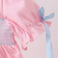 Pink carousel smocked ruffle dress
