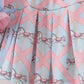 Pink carousel smocked ruffle skorts set