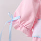 Pink carousel smocked ruffle skorts set