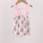Pink carousel print ruffle bubble