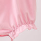 Pink carousel embroidery ruffle bubble