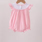 Pink carousel embroidery ruffle bubble