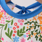 Summer floral print ruffle rashguard