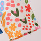 Summer floral print ruffle rashguard