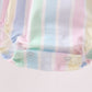 Rainbow stripe butterfly smocked ruffle bubble
