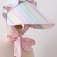Rainbow stripe bonnet