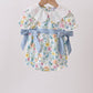 Blue Floral Lace Bubble