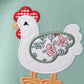 Sage Chicken Applique Bloomer Set