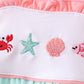 Green Marine Embroidered Jacquard Bubble