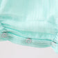 Green Marine Embroidered Jacquard Bubble