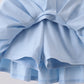 Blue Hydrangea Bow Skorts Set