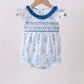 Blue Castle Smocked Ruffle Bubble