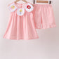 Pink Princess Embroidered Jacquard Set