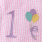 Pink Birthday Balloon Seersucker Bubble