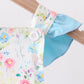 Blue Floral Ruffle Bubble