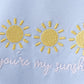 You're my sunshine embroidery Stripe Set