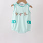 Green Mallard Plaid Embroidered Bubble
