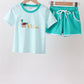 Green Mallard Embroidered Set