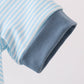Blue Police Car Stripe Embroidered Bubble