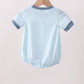 Blue Police Car Stripe Embroidered Bubble