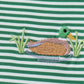 Green Duck Stripe Embroidered Set