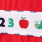Navy Apple Smocked Gingham Set