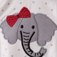 Maroon Alabama Elephant Applique Ruffle Bubble