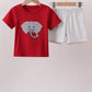 Maroon Alabama Elephant Applique Set