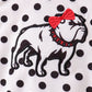 Red Georgia Bulldog Applique Ruffle Bubble