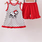 Red Georgia Bulldog Applique Ruffle Set