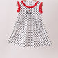 Red Georgia Bulldog Applique Dress