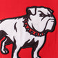 Red Georgia Bulldog Applique Shorts Set