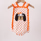 Orange Tennessee Dog Appliqué Bubble