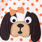 Orange Tennessee Dog Appliqué Bubble
