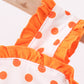Orange Tennessee Dog Appliqué Bubble